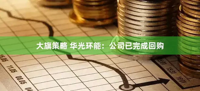 大旗策略 华光环能：公司已完成回购